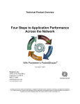 Four Steps to Application Performance Across the Network