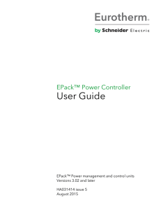 EPack Controller User Guide