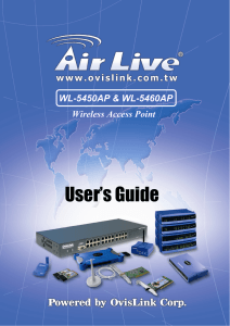 AirLive WL-5460AP Manual