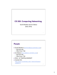 CS 268: Computing Networking People