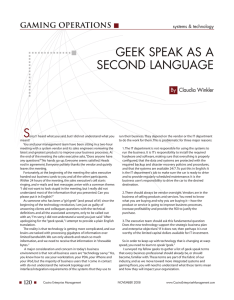 geek speak as a second language