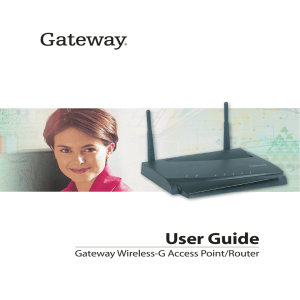 Using Your Gateway WGR