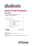 Dante Virtual Soundcard User Guide