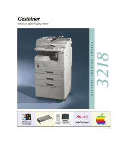 Gestetner 3218 brochure