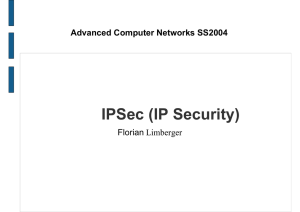 IPSec (IP Security)