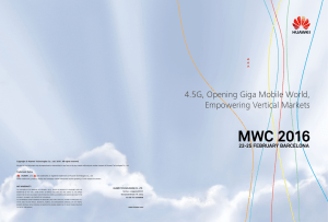 4.5G, Opening Giga Mobile World, Empowering Vertical