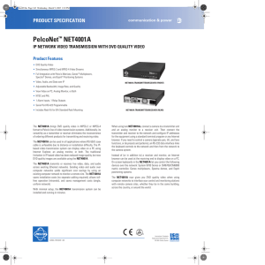 PelcoNet™ NET4001A - Signal Control Products, Inc.