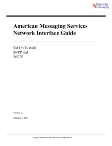 American Messaging Services Network Interface Guide