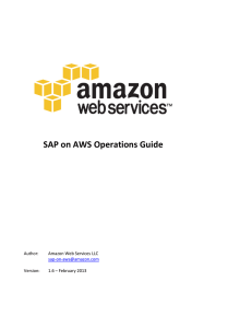 SAP on AWS Operations Guide
