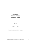 Panasonic Network Camera Technical Notes - cs.psn