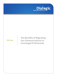 The Benefits of Migrating Fax Communications