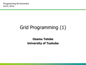Grid Programming (1)