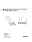 AltitudeTM 35x0 Access Point Product Reference Guide, Software