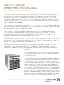 OmniSwitch 9900 Modular LAN chassis