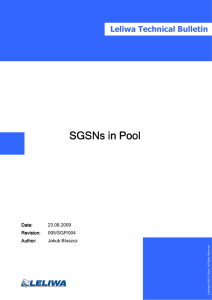 SGSNs in Pool