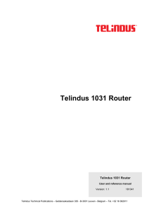 Telindus 1031 Router