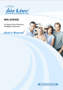 AirLive WN-200HD Manual - Airlivecam.eu | Kamery Airlive