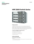 HPE 3800 Switch Series data sheet