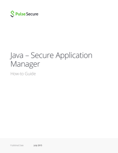 Java – Secure Application Manager