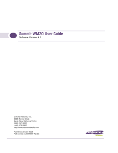 Summit WM20 User Guide