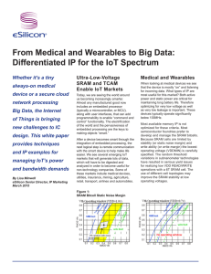 From Medical and Wearables to Big Data: Differentiated IP