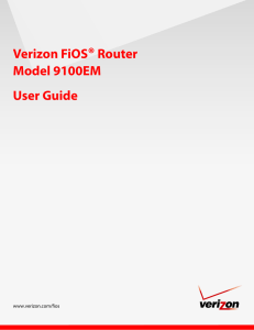 User Guide Verizon FiOS®Router Model 9100EM