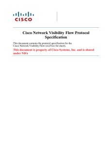 Cisco Network Visibility Flow Protocol Specification