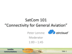 SatCom 101 “Connectivity for General Aviation”
