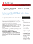 Polycom Video Border Proxy 4550 Converged Network