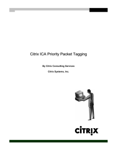 Citrix ICA Priority Packet Tagging