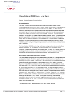 Cisco Catalyst 4500 Series Line Cards