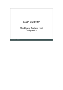 BootP and DHCP