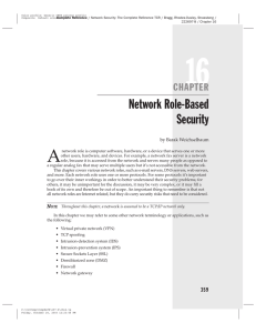 Network Role-Based Security