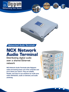NCX Network Audio Terminal