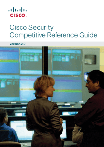 Cisco Security Competitive Reference Guide