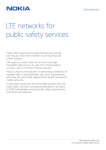 LTE networks for public safety services - Alcatel