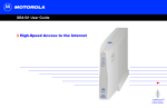 Motorola SB4101 User Guide Cable Modem