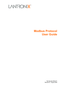 APS: Modbus Protocol User Guide