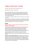 Video Selection Guide