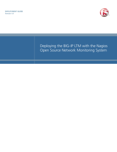 Deploying F5 with Nagios Open Source Network