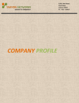 company profile - Takyon Networks