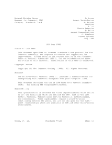 Network Working Group G. Gross Request for