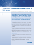 Checklist for an Employee-Owned Notebook or PC Program