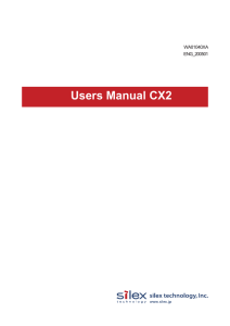 Users Manual CX2