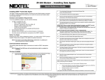 iR1200 Modem – Installing Data Applet