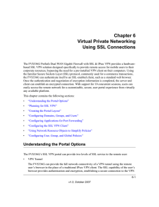 Chapter 6 Virtual Private Networking Using SSL Connections