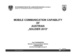 mobile communication capability of austrian „soldier