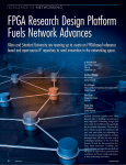 FPGA Research Design Platform Fuels Network Advances