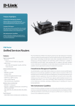 Unified Services Routers - D-Link