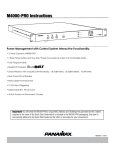 M4000-PRO Instructions